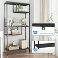 thumbnail image 4 of Metal Storage Shelves, 70.9” Tall Geometric Bookshelf, Floor Standing Display Shelving Unit Home Decor Furniture for Office, Bedroom, Living Room, Easy Assembly, Black, 4 of 7