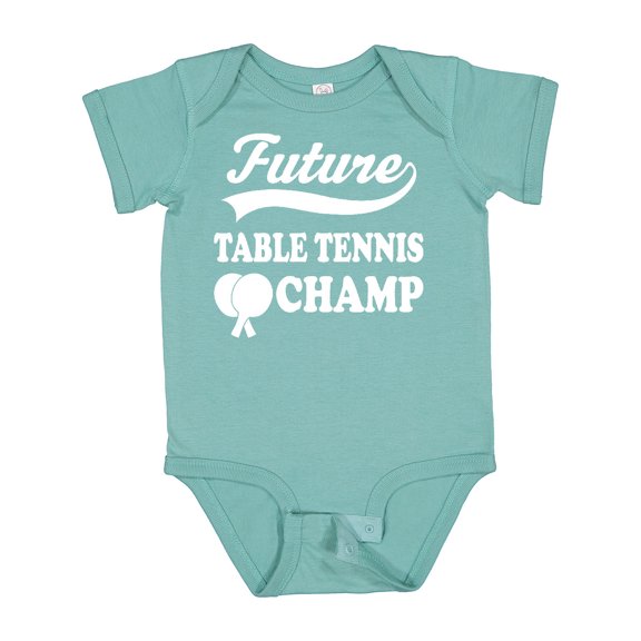 Inktastic Future Table Tennis Champ Boys or Girls Baby Bodysuit