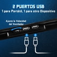 thumbnail image 4 of Ventilador para Laptop, Base de Refrigeración Ordenador Portátil con 6 Ventiladores Silenciosos, Enfriador Laptop de 5 Ángulos Ajustables con Luces LED y 2 Puertos USB, 4 of 4