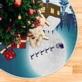thumbnail image 5 of FMSHPON Merry Christmas Xmas Christmas Tree Skirt Stand Mat for Holiday Party Decoration Indoor Outdoor 36 inches, 5 of 6