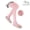 Pink, variant on Girls' Small Cable Pattern Opaque Nylon 2 Pair Pack Tights G12559 (White, XS (2-4 yrs))