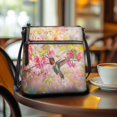 thumbnail image 3 of HELLHERO Durable Crossbody Bag for Travel Work Weekend Trips, PU Leather Lightweight Fashion Crossbody Purse, Mushroom Pattern, 3 of 7