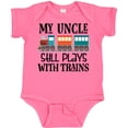 thumbnail image 3 of Inktastic My Uncle Still Plays with Trains Boys or Girls Baby Bodysuit, 3 of 5