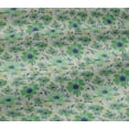 thumbnail image 4 of oneOone Cotton Jersey Mint Green Fabric Leaves & Watercolor Flower Floral Sewing Craft Projects Fabric Prints By Yard 58 Inch Wide, 4 of 4