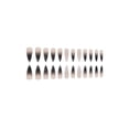 thumbnail image 3 of Christmas Nails Fofosbeauty 24pcs Stiletto False/Fake Nails for Girls Women, Stiletto Gradual Sharp B&W, 3 of 8