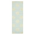 thumbnail image 4 of SAFAVIEH Soho Juniper Geometric Wool Area Rug, Light Blue/Beige, 6' x 6' Square, 4 of 4