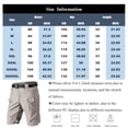 thumbnail image 3 of Nylon Tactical Shorts Mens Waterproof Hiking Fishing Breathable Quick Dry Cargo Short Shorts Regular Tool Shorts(NO Belt) Black S, 3 of 8
