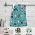 thumbnail image 4 of Summer Anchor Hand Towels 2 PCS, Cute Sea Animal Kitchen Towel Ultra Soft and Highly Absorbent,Decorative Fingertip Face Towel for Bathroom Hotel, 28.3"x14.4", 4 of 4