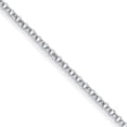 thumbnail image 3 of Auriga Fine Jewelry Platinum Polished 3.4mm Solid Rolo 7.5" Chain Bracelet for Women, 3 of 7