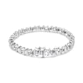 thumbnail image 4 of .925 Sterling Silver Lab-Grown White Sapphire and 1/6 Cttw Round Diamond Tennis Bracelet (H-I Color, I1-I2 Clarity) - 7.25", 4 of 8