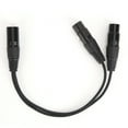 thumbnail image 2 of XLR Cable, Internal Strain Relief Y Adapter Cable, Metal XLR Connector Audio Player School Musical Instrument For Home, 2 of 8