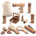 thumbnail image 1 of Set de juguetes de maquillaje de madera kienvy de 11 piezas para niñas de 3 a 6 años, 1 of 9
