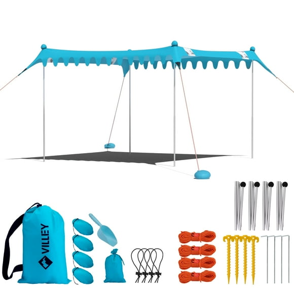 Tienda de Playa VILLEY Refugio Solar UPF50+ 3.35x3m con Accesorios