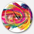 thumbnail image 1 of DesignArt Colorful Thick Strokes Large Wall Clock, 1 of 3