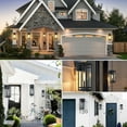thumbnail image 4 of 13.8'' Outdoor Wall Light Fixtures 2 Packs, Black Porch Lights Outdoor Lighting for House, Exterior Lighting Fixtures Wall Lanterns, Waterproof Modern Outside Sconce Lights for Front Door, Garage, 4 of 5