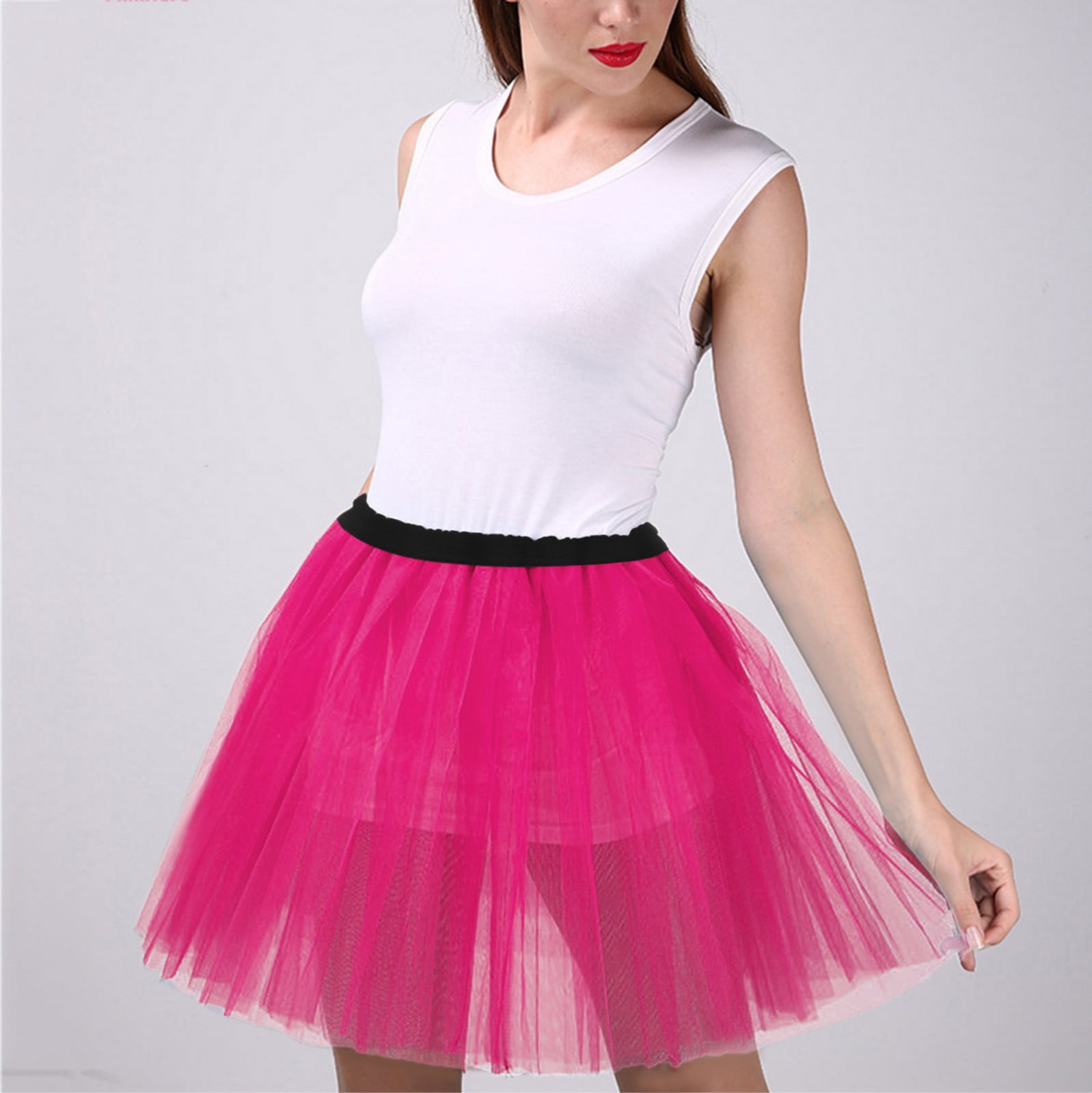 Vedolay Fringe Skirts Women's Plus Size Elastic Waist Drawstring Side ...