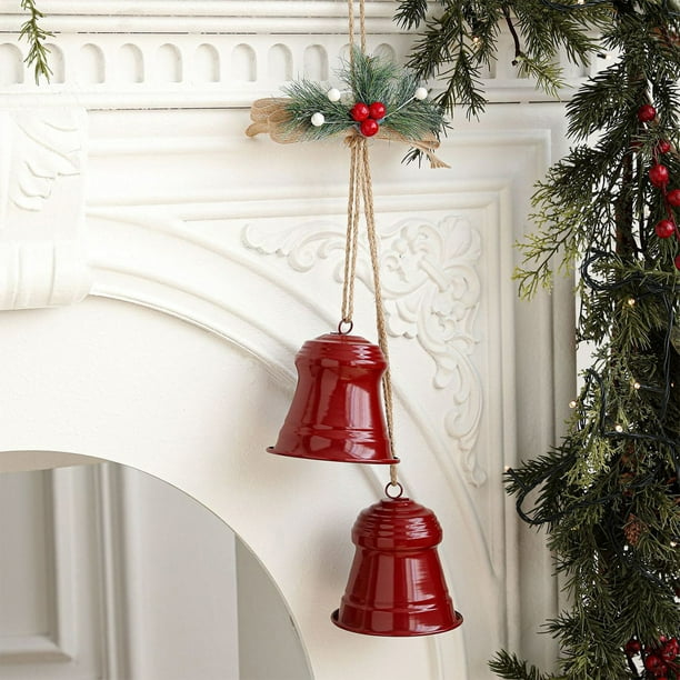 Adornos Navideños, Adornos Navideños, Regalos Navideños Campanas Navideñas Decoraciones Ambientes de Hierro Adornos Para Decorar El Árbol de Navidad Colgantes Creativos Campana de Hierro