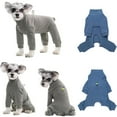 thumbnail image 3 of HQREA Fleece Winter Dog Coat Pajamas Onesie Puppy Surgical Recovery Suit Jumpsuit Clothes, 3 of 6