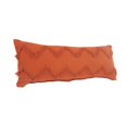 thumbnail image 5 of Laddha Home Designs 36" Red and Orange Handmade Chevron Rectangular Lumbar Pillow, 5 of 9