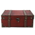thumbnail image 2 of Vintage Wooden Jewelry Box, European Style Large Capacity Treasure Chest Sturdy Strong Perfect For Home Decoration For Room 6282-2301, 2 of 8