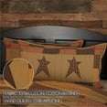 thumbnail image 2 of VHC Brands Stratton Primitive King Sham Tan Appliqued Cotton Star Hand Quilted Rectangle Bedroom Decor, 2 of 5