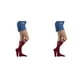 thumbnail image 1 of Minnieouse Medias de muslo alto a rayas JK Día de San Valentín Accesorios de mujer para diario Fiesta de Halloween Raya negra morada Type5 Minnieouse CBP355551, 1 of 5
