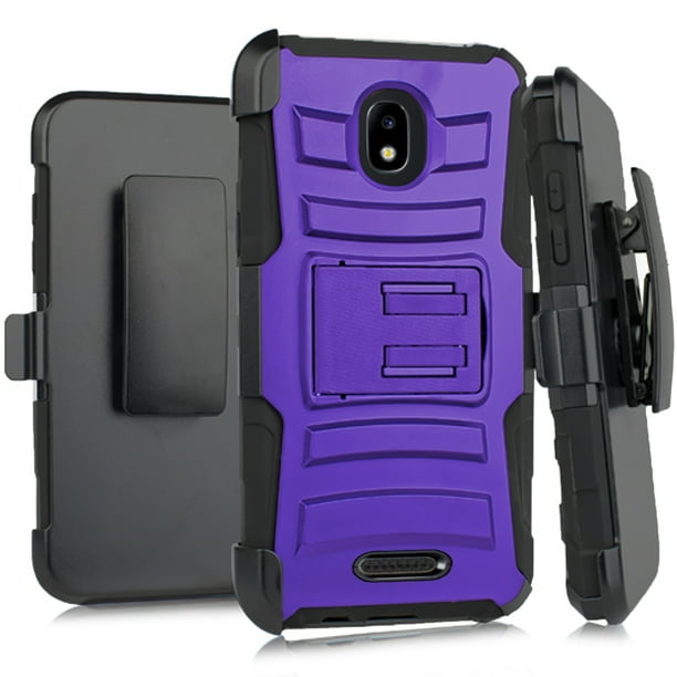 DALUX Hybrid Kickstand Holster Phone Case Compatible with Cricket Icon