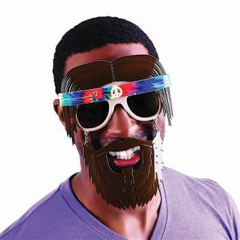 Black Man Mask Male Goatee Beard Dude The Rock Halloween Latex Costume Accessory 
