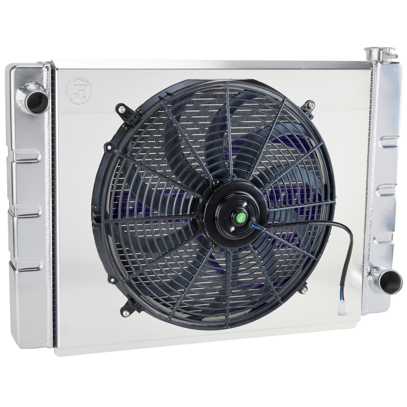 Derale 16927 Powerpack High Output Dual 12 Electric RAD Fan Steel Shroud Kit