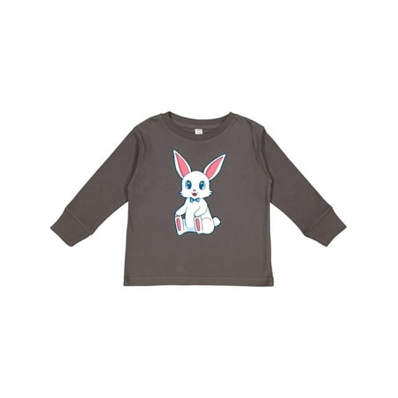 

Inktastic Happy Easter Boy Bunny in Blue Gift Toddler Boy Girl Long Sleeve T-Shirt