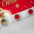 thumbnail image 4 of jejeloiu Merry Christmas Black Out Curtains,Gold Xmas Ball Curtains Pack of 2 (42x63 Each),White Winter Snowflake Bedroom Curtains For Men Women,Super Cozy Room Decor, 4 of 6