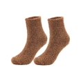 thumbnail image 2 of Spencer Mens Fuzzy Socks Microfiber Plush Sleeping Socks Warm Soft Fluffy Socks Thick Cozy Winter Socks for Men (Coffee), 2 of 9