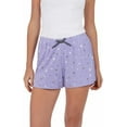 thumbnail image 4 of Jane and Bleecker Ladies' Sleep Short, 3-pack Size: XL, Color: Stars Lavender, 4 of 5