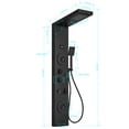 thumbnail image 4 of 5-Jet Rainfall Shower Panel System with Rainfall Waterfall Shower Head and Shower Wand With LED Light in Stainless Steel, 4 of 16