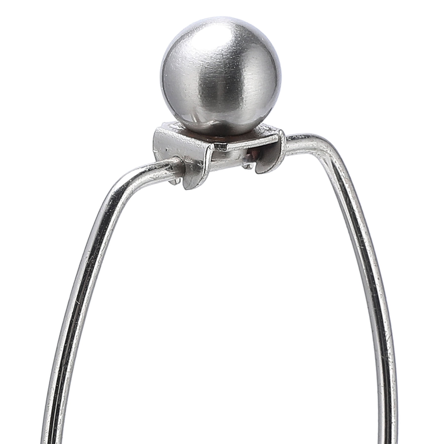Wayshire Modern Floor lamp with White Shade and Steel Brushed Base, Standing Floor lamp for Living Room and Bedroom Bedside Corner, 58 Inches Contemporary Standing Lamp, ETL certificated.