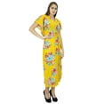 thumbnail image 3 of Bimba Women Long Printed Kaftan Soft Modal Cotton Beach Cover Ups Maxi Kaftan, 3 of 6