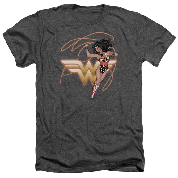 Jla - Glowing Lasso - Heather Short Sleeve Shirt - Small