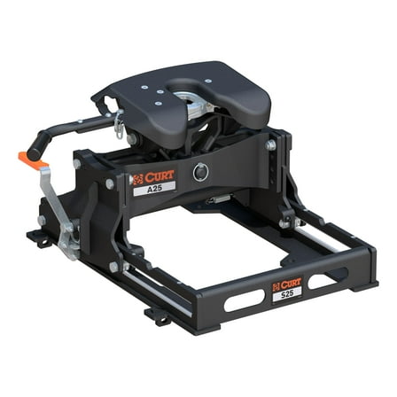 CURT 16551 A25 5th Wheel Slider Hitch for Short Bed Trucks, 25,000 lbs