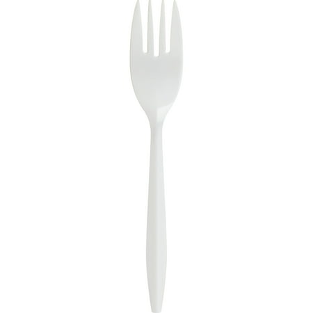 Genuine Joe Medium-weight Cutlery Fork, 1000 / Carton,