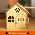 thumbnail image 3 of Colourtree Pet House Outdoor Wooden Pet House Outdoor Pet Kennel House Type Cottage Four Seasons Pet Kennel Pet Supplies(with Door), 3 of 8