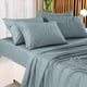 thumbnail image 3 of Juego de sábanas Utopia Bedding Queen de microfibra cepillada, gris, 4 unidades, 3 of 7