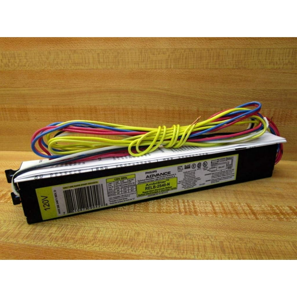 Philips Advance RELB2S40N Electronic Ballast, T12 Lamps, 120V Lighting, Black