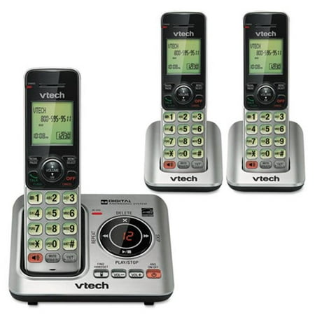 Vtech Communications CS66293 CS6629-3 Cordless Digital Answering System, Base and 2 Additional