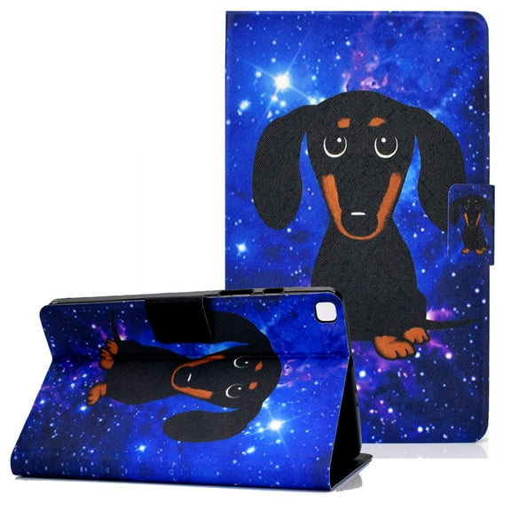 Allytech Folio Case Cover for Samsung Galaxy Tab A7 Lite 8.4" SM-T220 T225 2021 Released, Premium PU Leather Slim Fit Foldling Kickstand Lightweight Protection Drop Proof, Cute Dog
