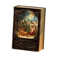 thumbnail image 4 of Almencla Christmas Light Music Box Children Birthday Gift Mini Book Creative Christmas Lantern Gift Glittering Lantern for Home Indoor Santa Claus, 4 of 8