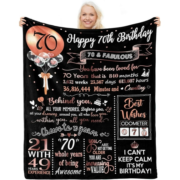 50th Birthday Gifts for Women Men 1973 50th Birthday Blanket Happy 50th Birthday Gifts Decorations 50th Birthday Gift Ideas Cool 50 Year Old Gifts for Women Friends Wife Husband Sister Turning 50