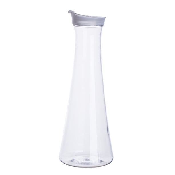 EeaseMX Hervidor de agua fría de plástico, jarra transparente para guardar y servir bebidas (1600 ml, 8550)