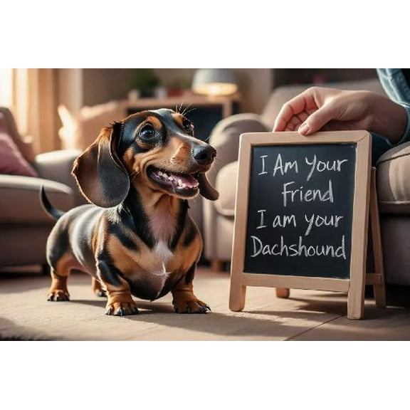 I Am Your Friend I Am Your Dachshund Jigsaw Puzzles Adults 300 Piece Family Decoration Picture Woods Puzzles