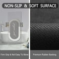 thumbnail image 4 of Funny Bath Mat 20"x32" Non Slip Quick Dry Super Water Absorbent Modern Oval Gray Bathroom Rug Rubber Backed Washable Thin Bathroom Rugs Fit Under Door, 4 of 6
