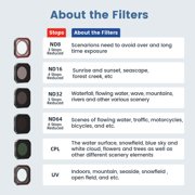 Scratch CPL Camera Lens Filter 98% Light Transmission Water Coating for AcePro2